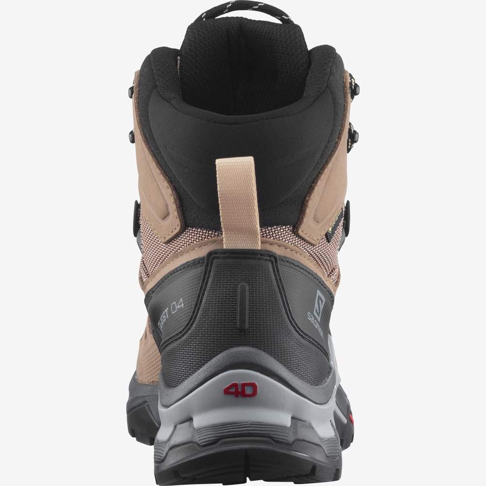 Cream Salomon Quest 4 Gore-Tex Women's Hiking Shoes | 193086BEJ