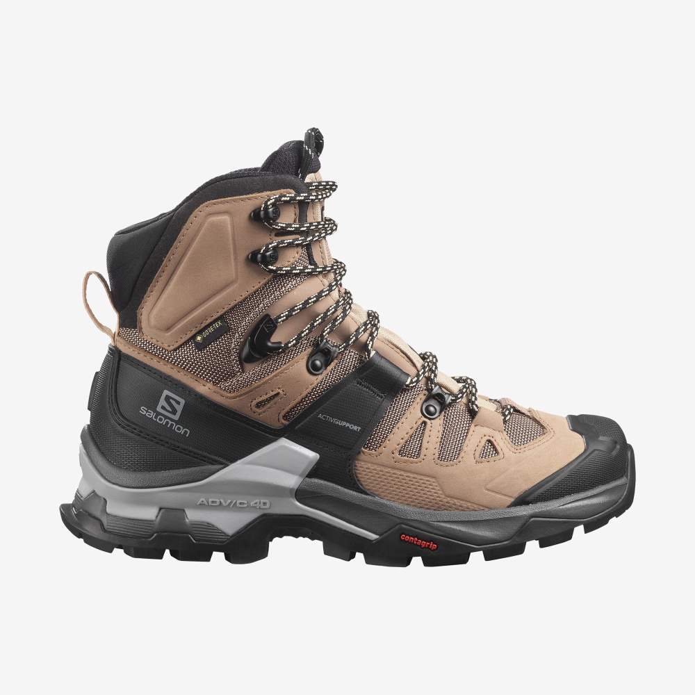 Cream Salomon Quest 4 Gore-Tex Women\'s Hiking Shoes | 193086BEJ