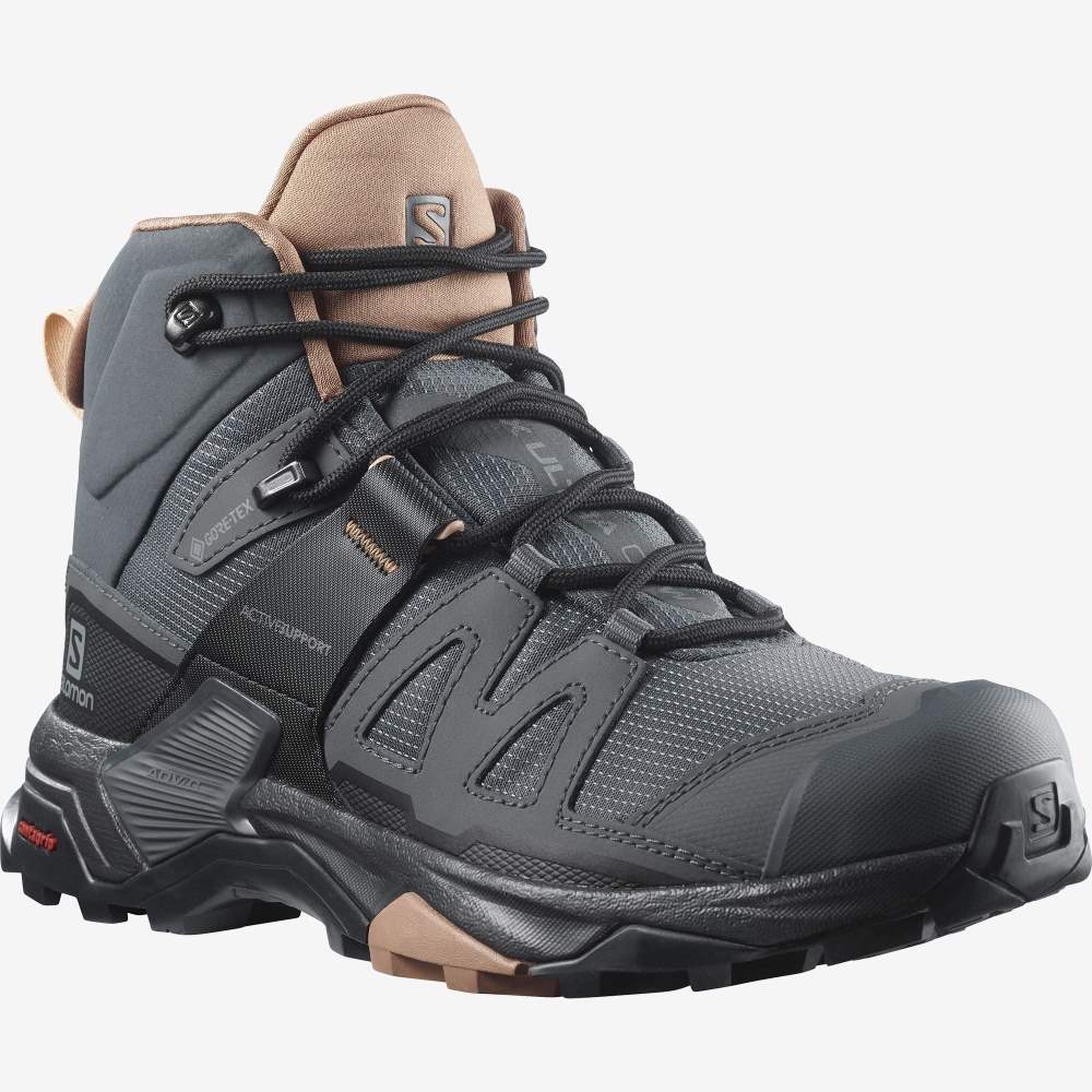 Cream Salomon X Ultra 4 Mid Gore-Tex Women's Hiking Shoes | 579421IOV