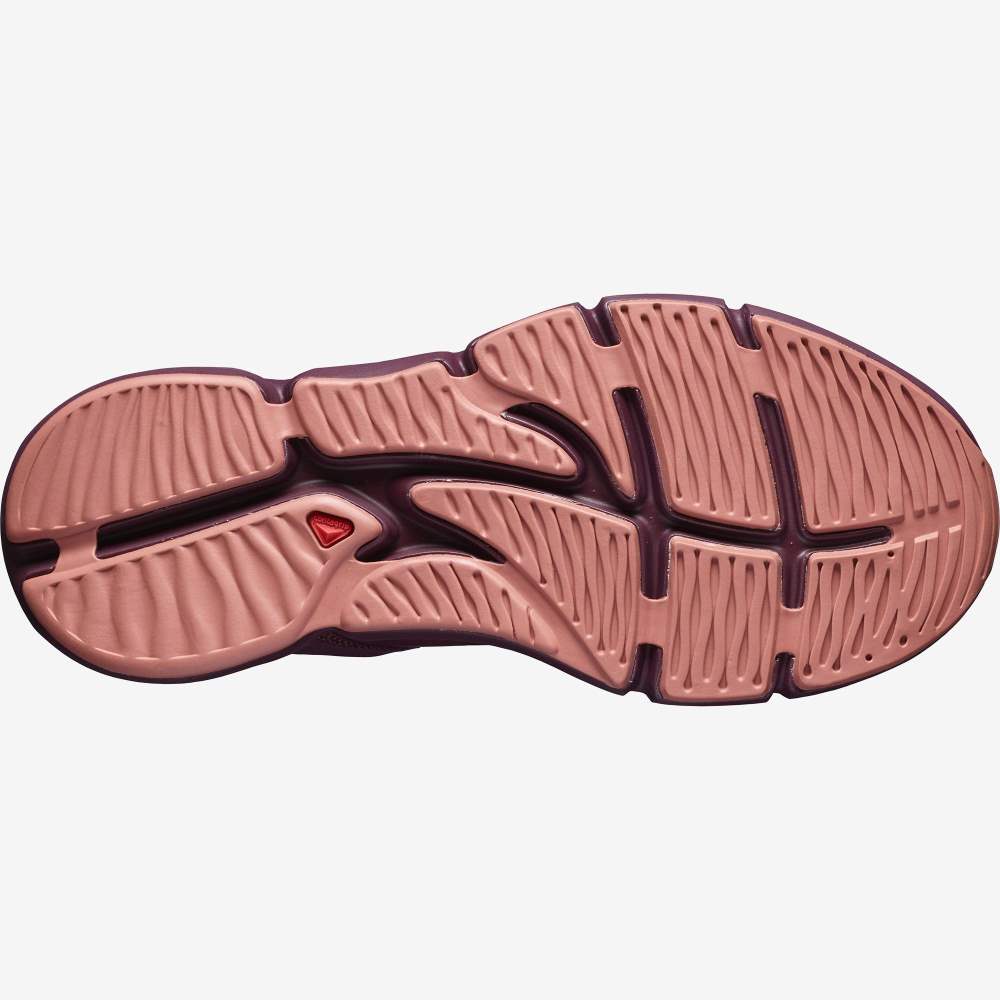 Dark Red Salomon Predict Soc W Women's Running Shoes | 530714LEJ