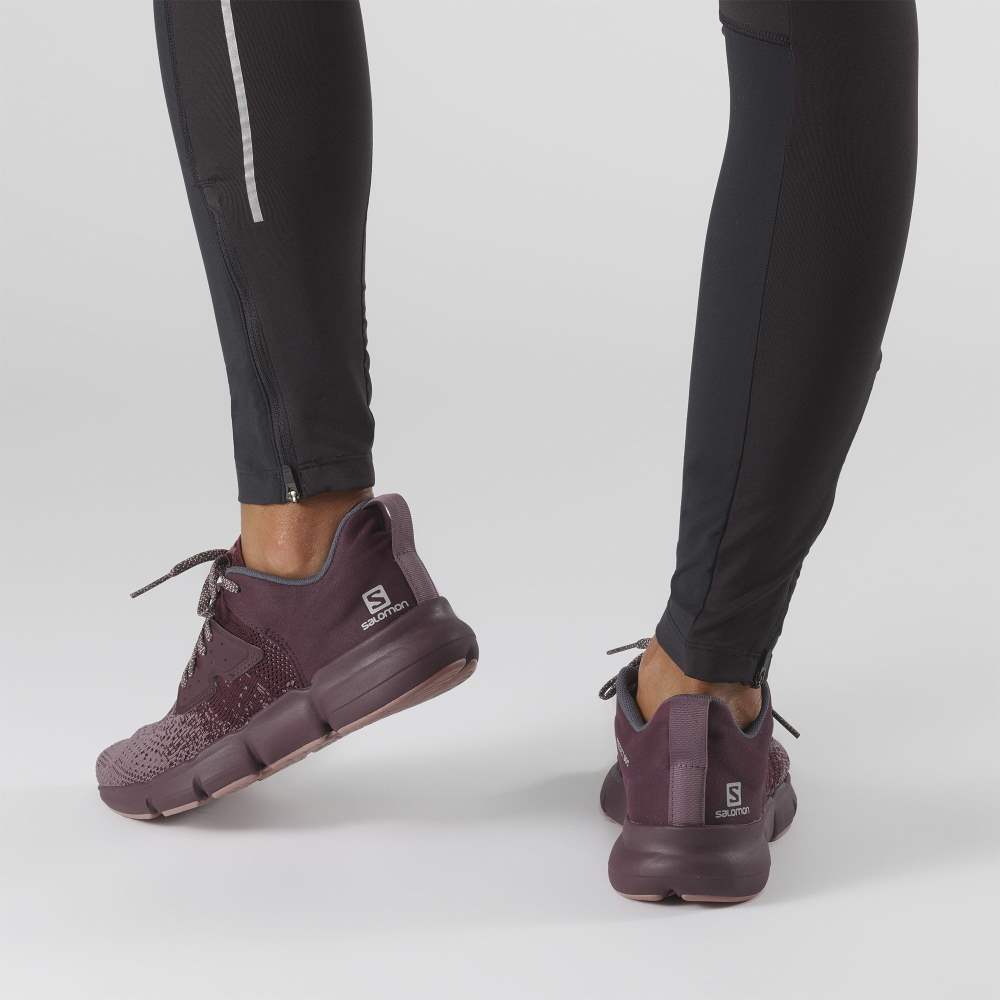 Dark Red Salomon Predict Soc W Women's Running Shoes | 530714LEJ