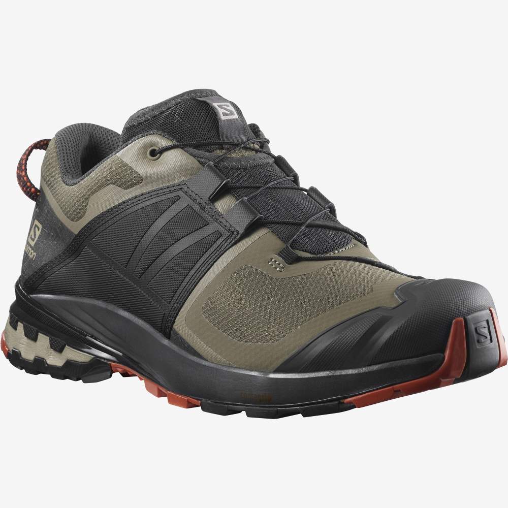 Dark Red Salomon Xa Wild Men's Hiking Shoes | 512083INU