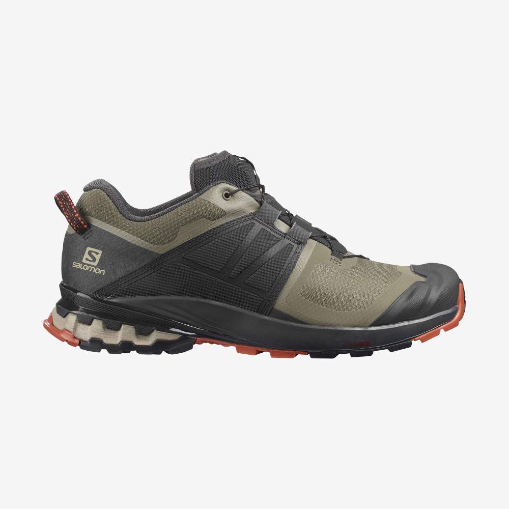 Dark Red Salomon Xa Wild Men\'s Hiking Shoes | 512083INU