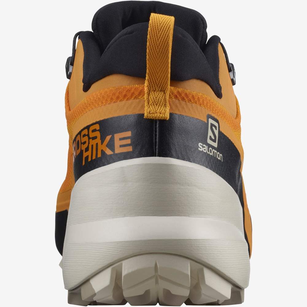 Gold Salomon Cross Hike Gore-Tex Men's Hiking Shoes | 106347UFE