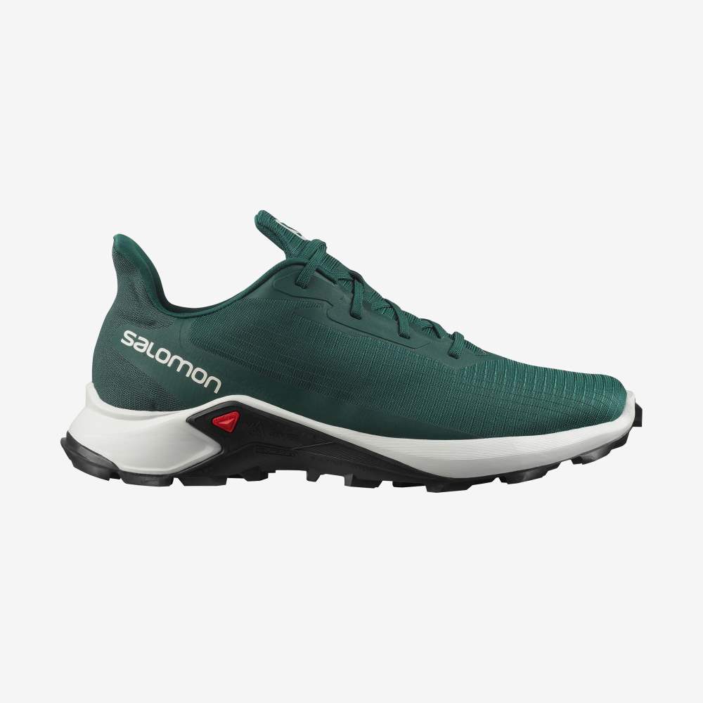 Green Black Salomon Alphacross 3 Men\'s Trail Running Shoes | 241079VTH