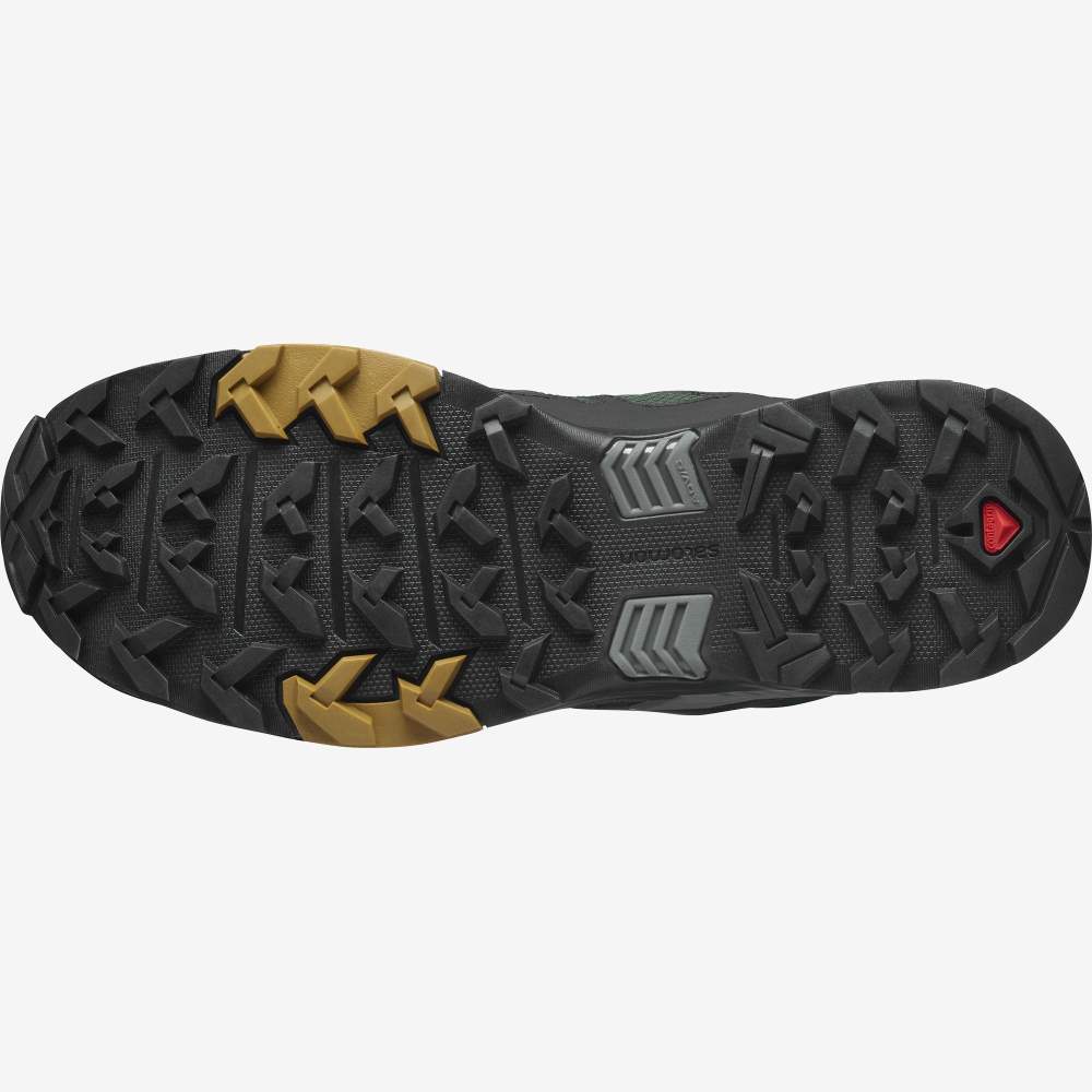 Green Black Salomon X Ultra 4 Mid Gore-Tex Men's Hiking Shoes | 390284YAT