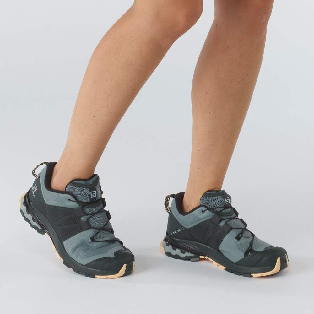 Green Cream Salomon Xa Wild Women's Hiking Shoes | 741609XQW