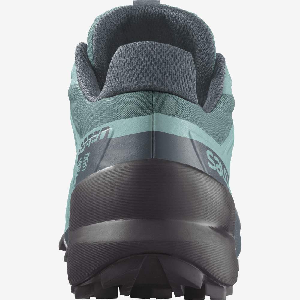 Green Grey Salomon Speedcross 5 Women's Trail Running Shoes | 654312AGR