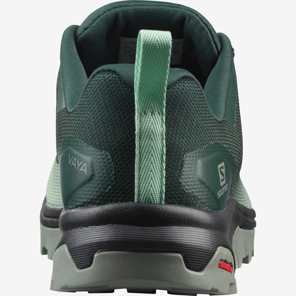 Green Grey Salomon Vaya Women's Hiking Shoes | 582903DZL