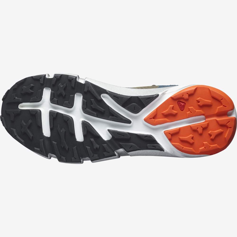 Green Orange Salomon Predict Hike Mid Gore-Tex Men's Hiking Shoes | 518970DPG