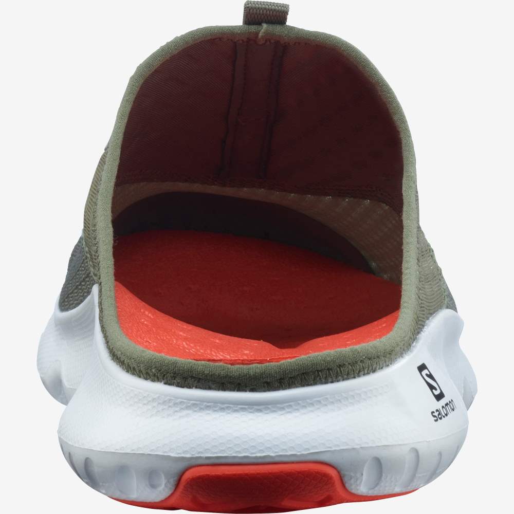 Green Orange Salomon Reelax Slide 5.0 Men's Sandals | 735628SMV