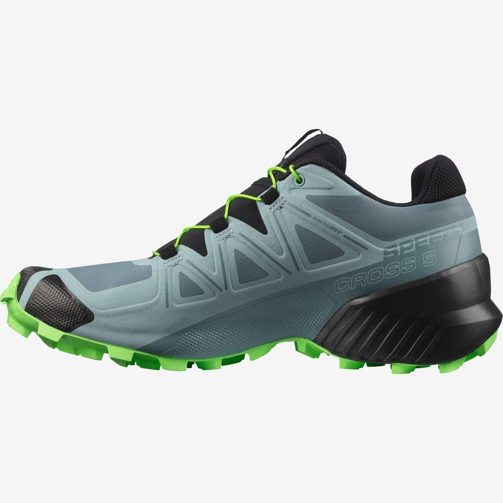 Green Salomon Speedcross 5 Men's Trail Running Shoes | 064157OWA