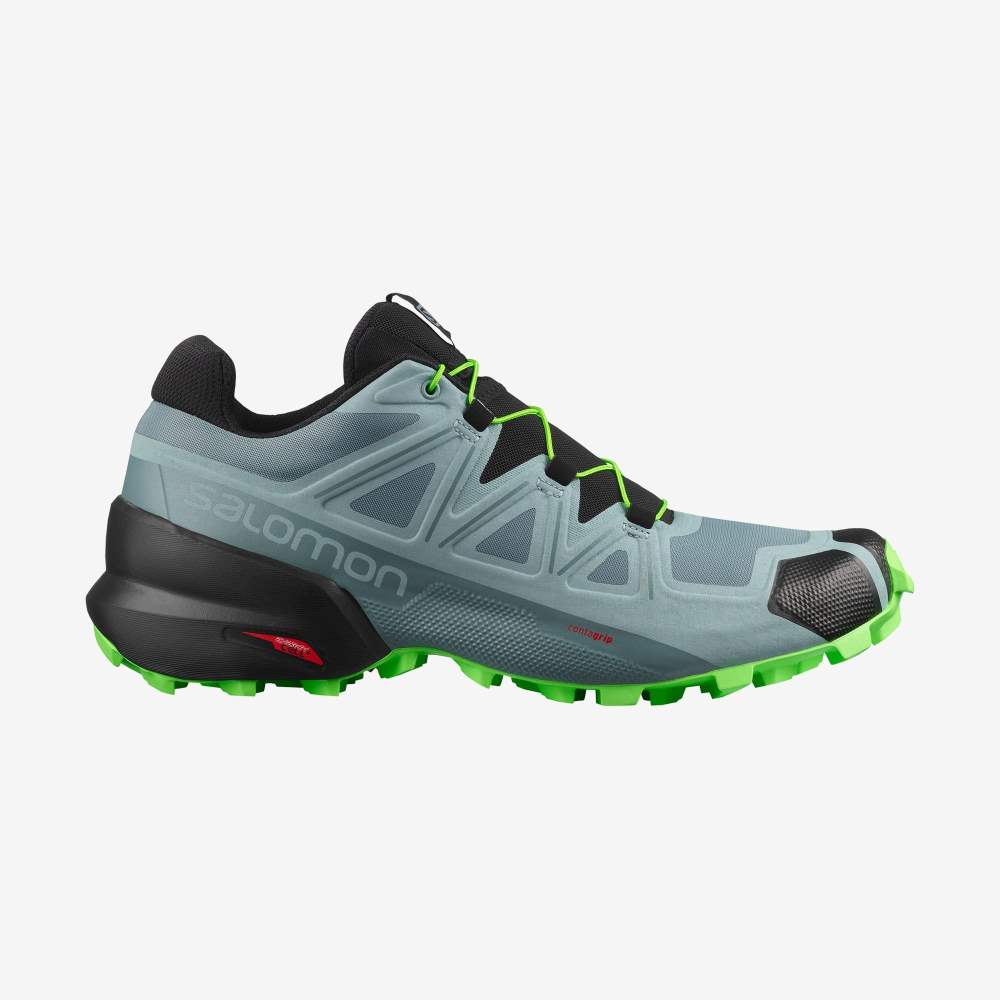Green Salomon Speedcross 5 Men\'s Trail Running Shoes | 064157OWA