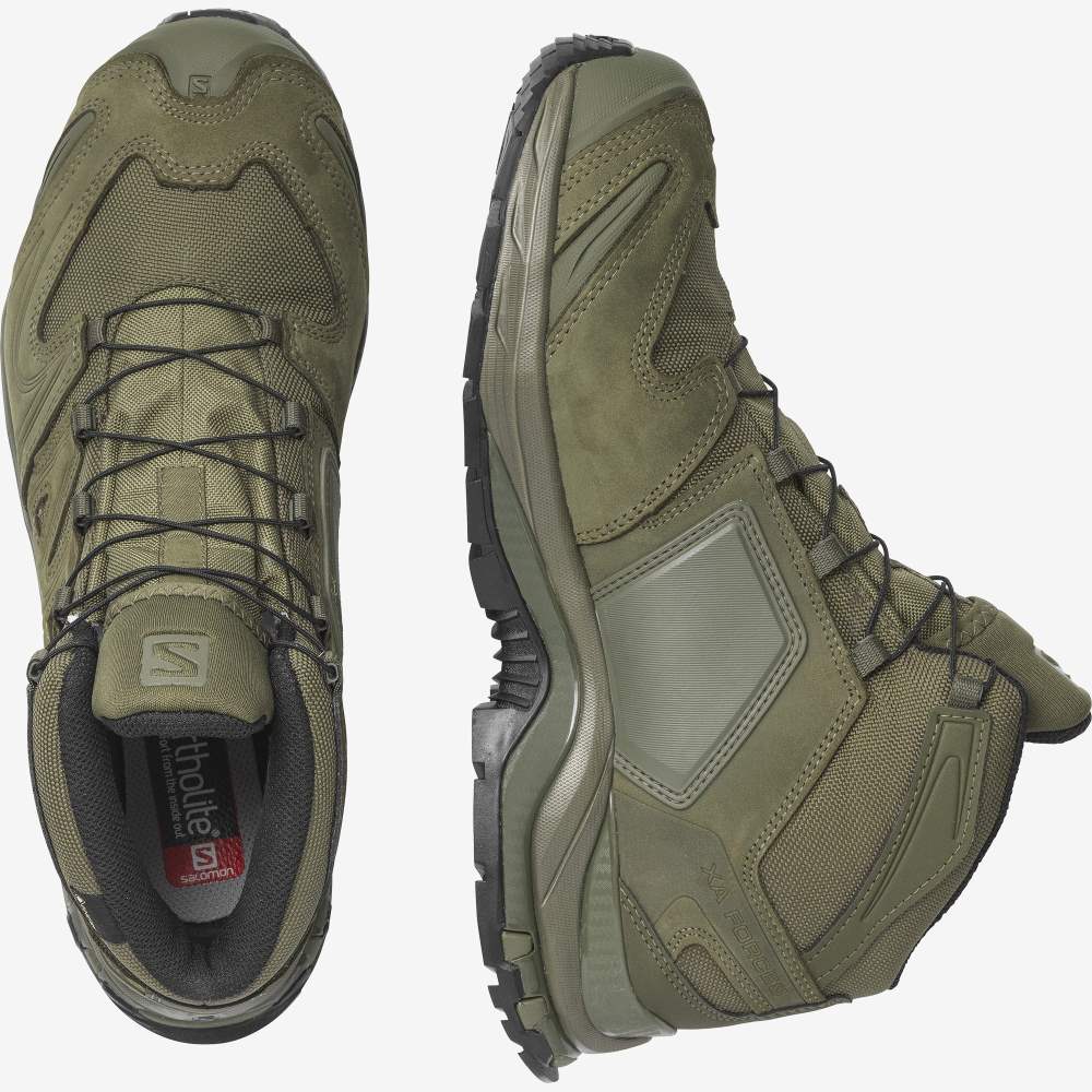 Green Salomon Xa Forces Mid Women's Trail Running Shoes | 342768UAW