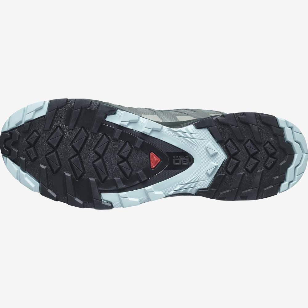 Green Turquoise Salomon Xa Pro 3d V8 Gore-Tex Women's Hiking Shoes | 218974EJW