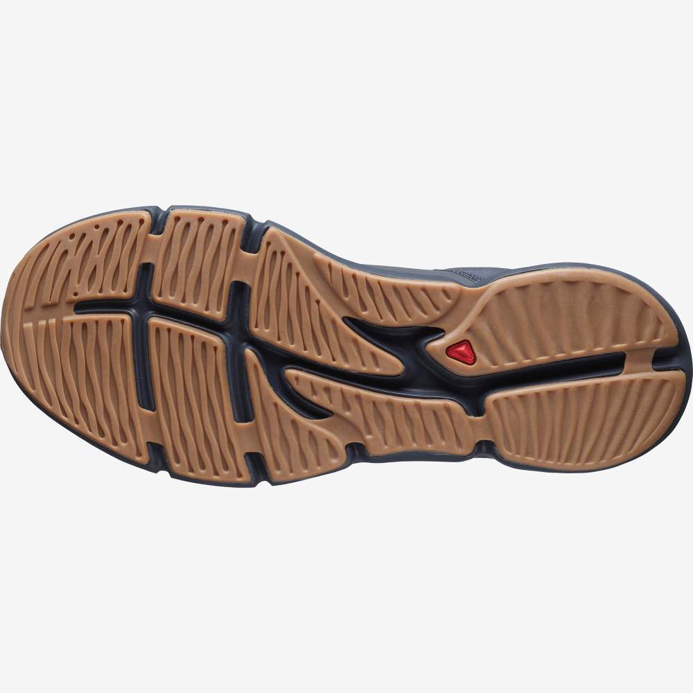 Grey Blue Salomon Predict Soc Men's Running Shoes | 548301STP