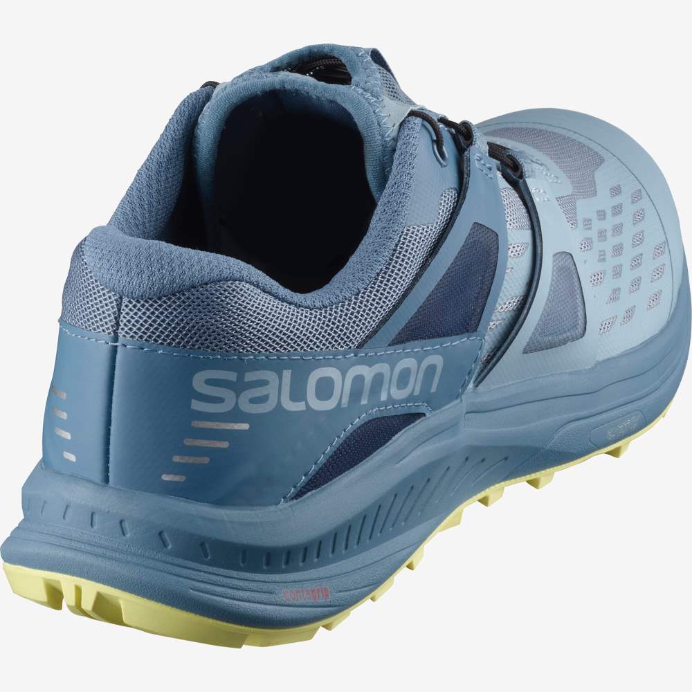 Grey Blue Salomon Ultra W /PRO Women's Trail Running Shoes | 480962TSG