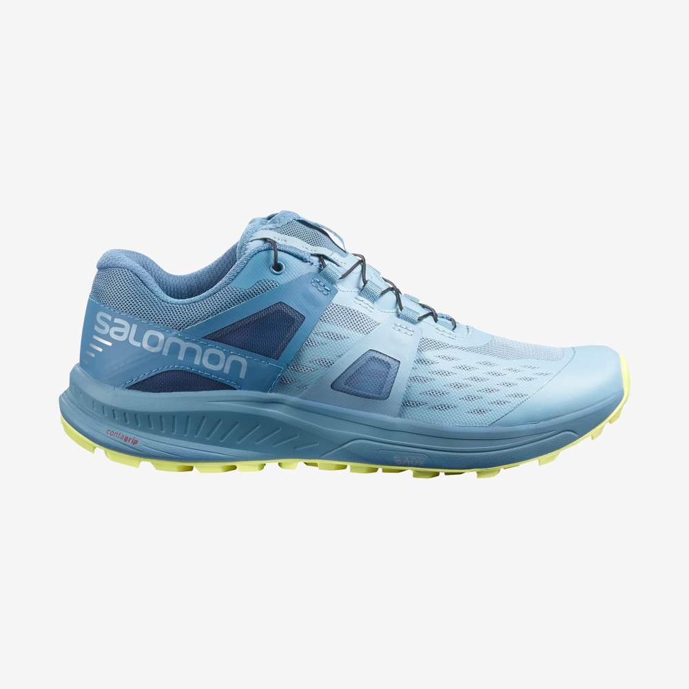 Grey Blue Salomon Ultra W /PRO Women\'s Trail Running Shoes | 480962TSG