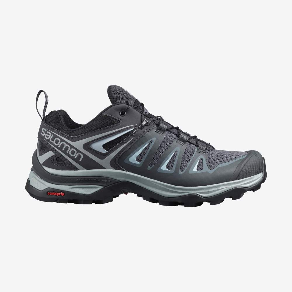 Grey Blue Salomon X Ultra 3 Women\'s Hiking Shoes | 630945MTO