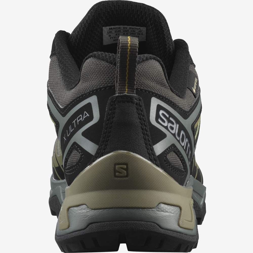 Grey Green Salomon X Ultra 3 Gore-Tex Men's Hiking Shoes | 358972WRO