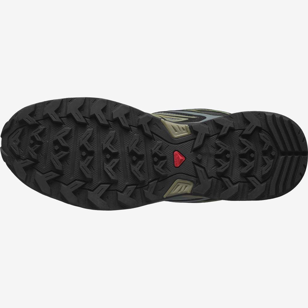 Grey Green Salomon X Ultra 3 Gore-Tex Men's Hiking Shoes | 358972WRO