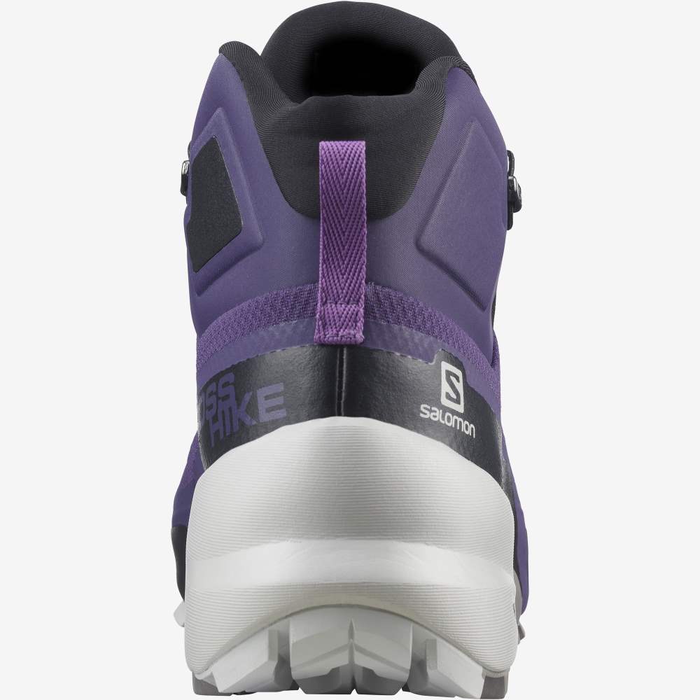 Grey Royal Salomon Cross Hike Mid Gore-Tex Women's Hiking Shoes | 074289FVL