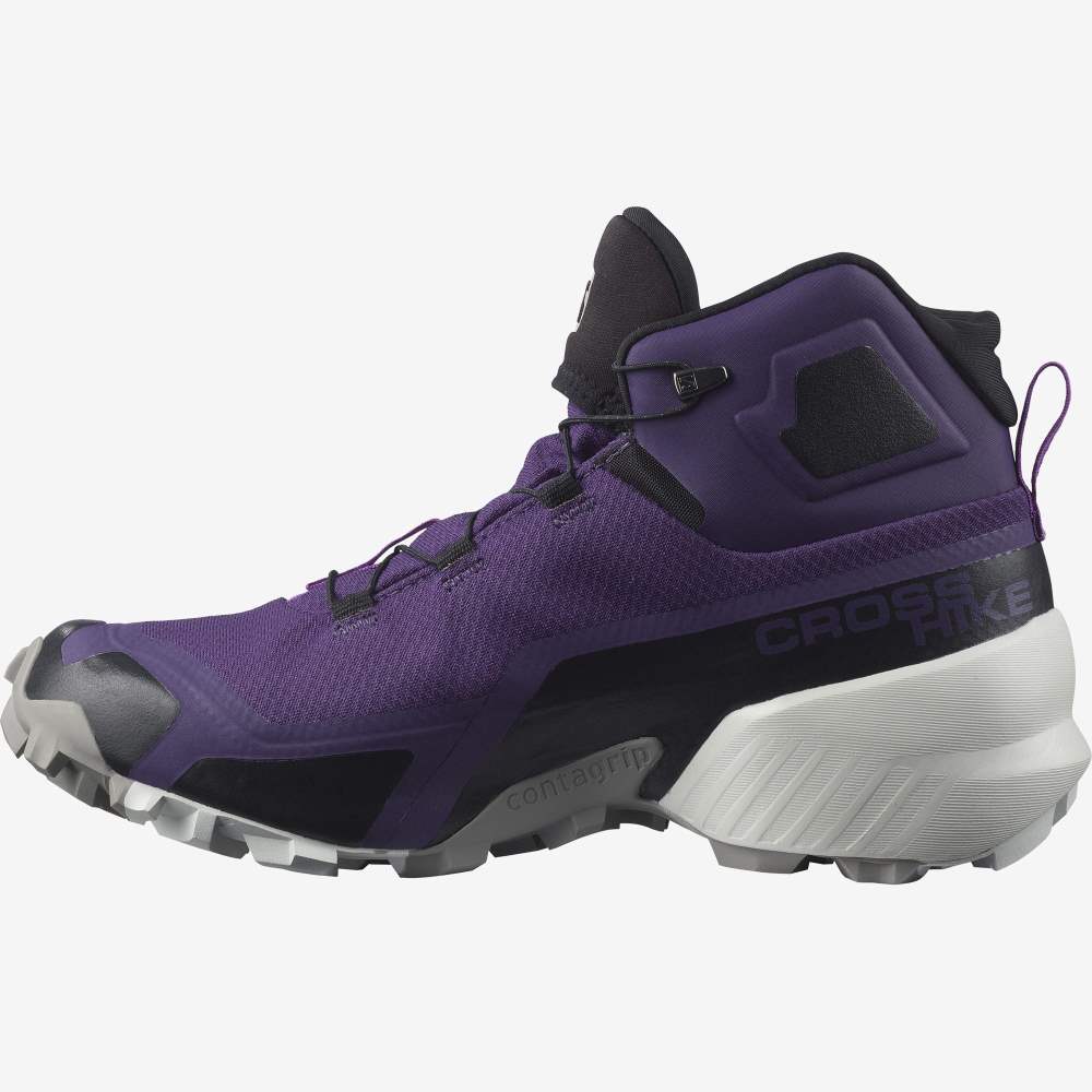 Grey Royal Salomon Cross Hike Mid Gore-Tex Women's Hiking Shoes | 074289FVL