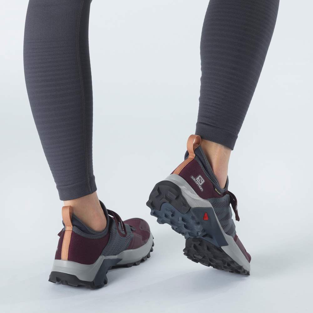 Grey Salomon Madcross Gore-Tex Women's Trail Running Shoes | 839614FQG