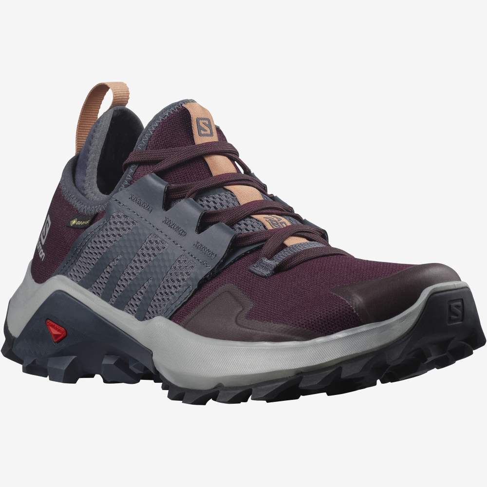 Grey Salomon Madcross Gore-Tex Women's Trail Running Shoes | 839614FQG
