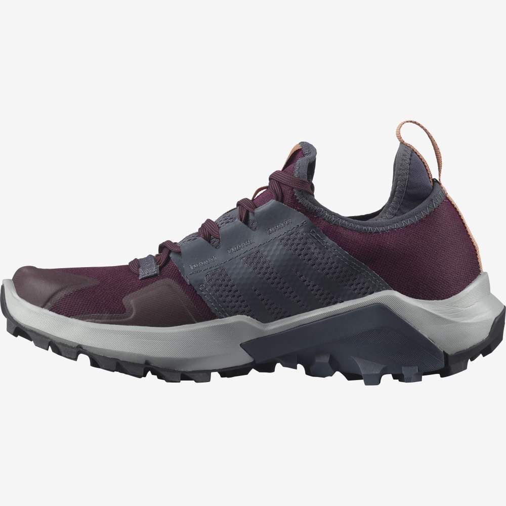 Grey Salomon Madcross Gore-Tex Women's Trail Running Shoes | 839614FQG