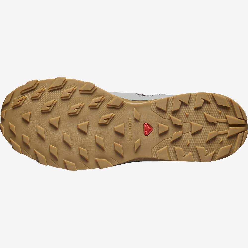 Grey Salomon Outline Gore-Tex Men's Hiking Shoes | 108927HFL