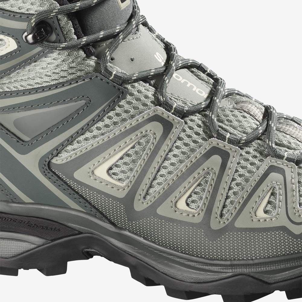Grey Salomon X Ultra Mid 3 Aero Women's Hiking Shoes | 358961SJR