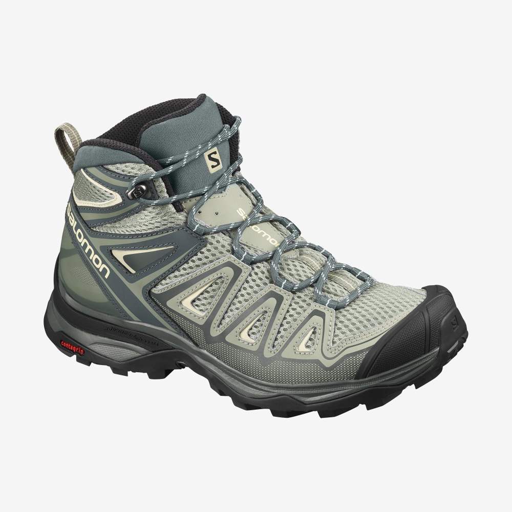 Grey Salomon X Ultra Mid 3 Aero Women\'s Hiking Shoes | 358961SJR