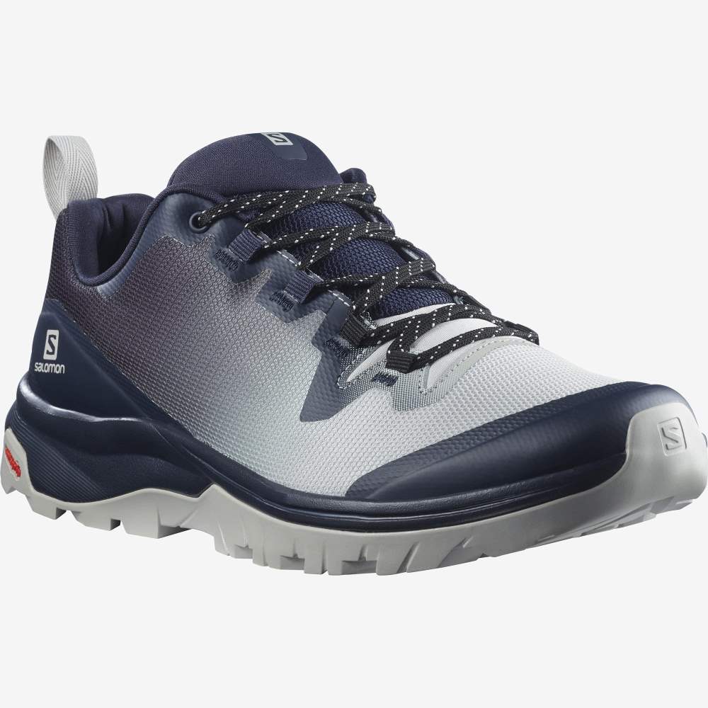 Indigo Grey Salomon Vaya Women's Hiking Shoes | 790146RLG