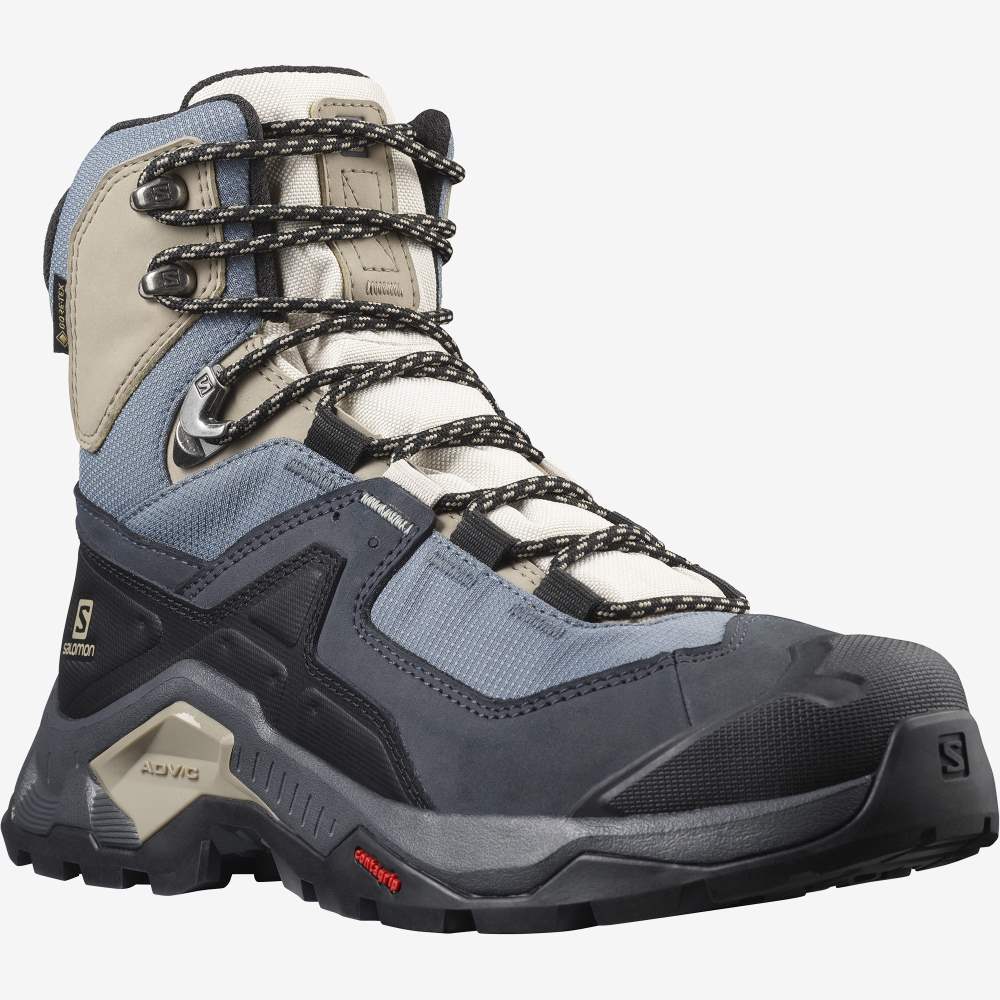 Light Blue Salomon Quest Element Gore-Tex Women's Hiking Shoes | 873694YXP
