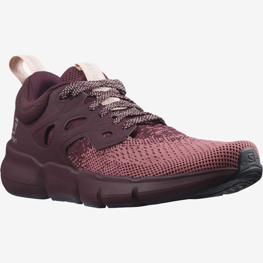 Maroon Salomon Predict Soc 2 Women's Running Shoes | 879564FLK