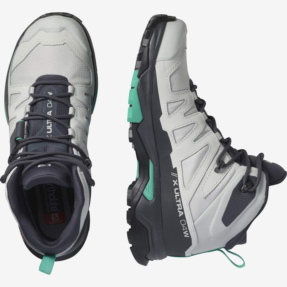 Mint Salomon X Ultra 4 Mid Gore-Tex Women's Hiking Shoes | 852106TSA