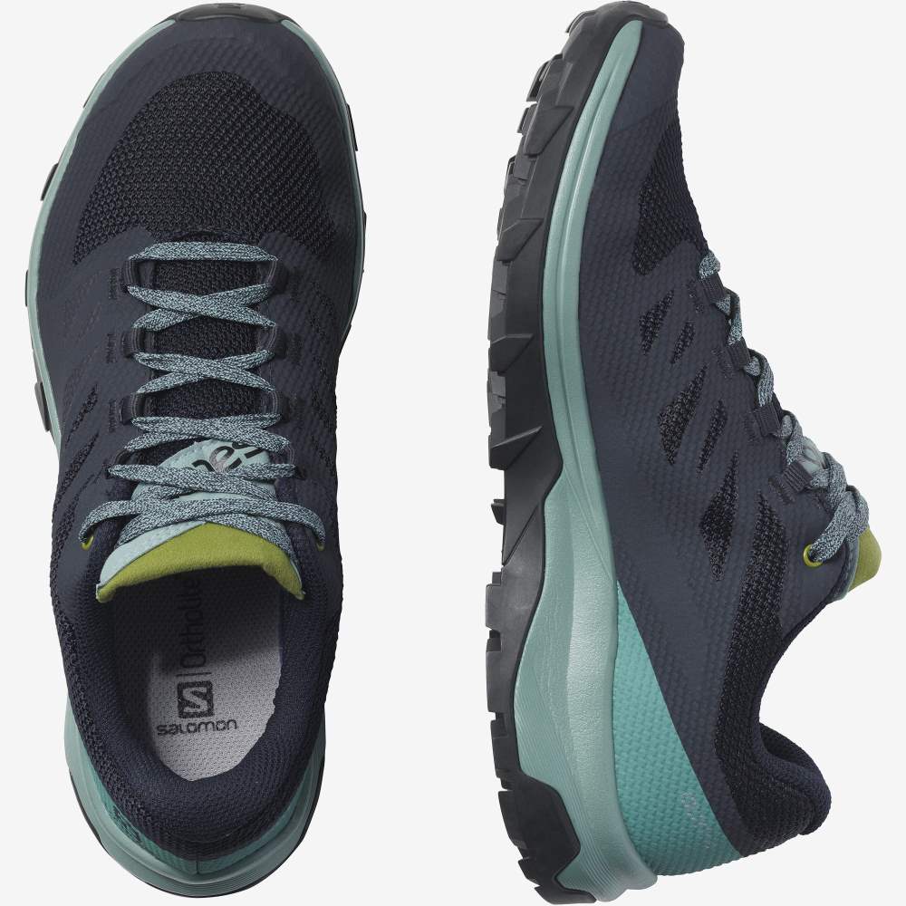 Navy Camo Salomon Outline Gore-Tex Women's Hiking Shoes | 569174CZN
