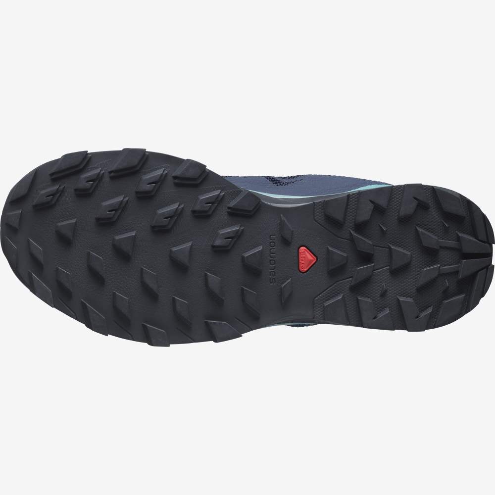 Navy Camo Salomon Outline Gore-Tex Women's Hiking Shoes | 569174CZN