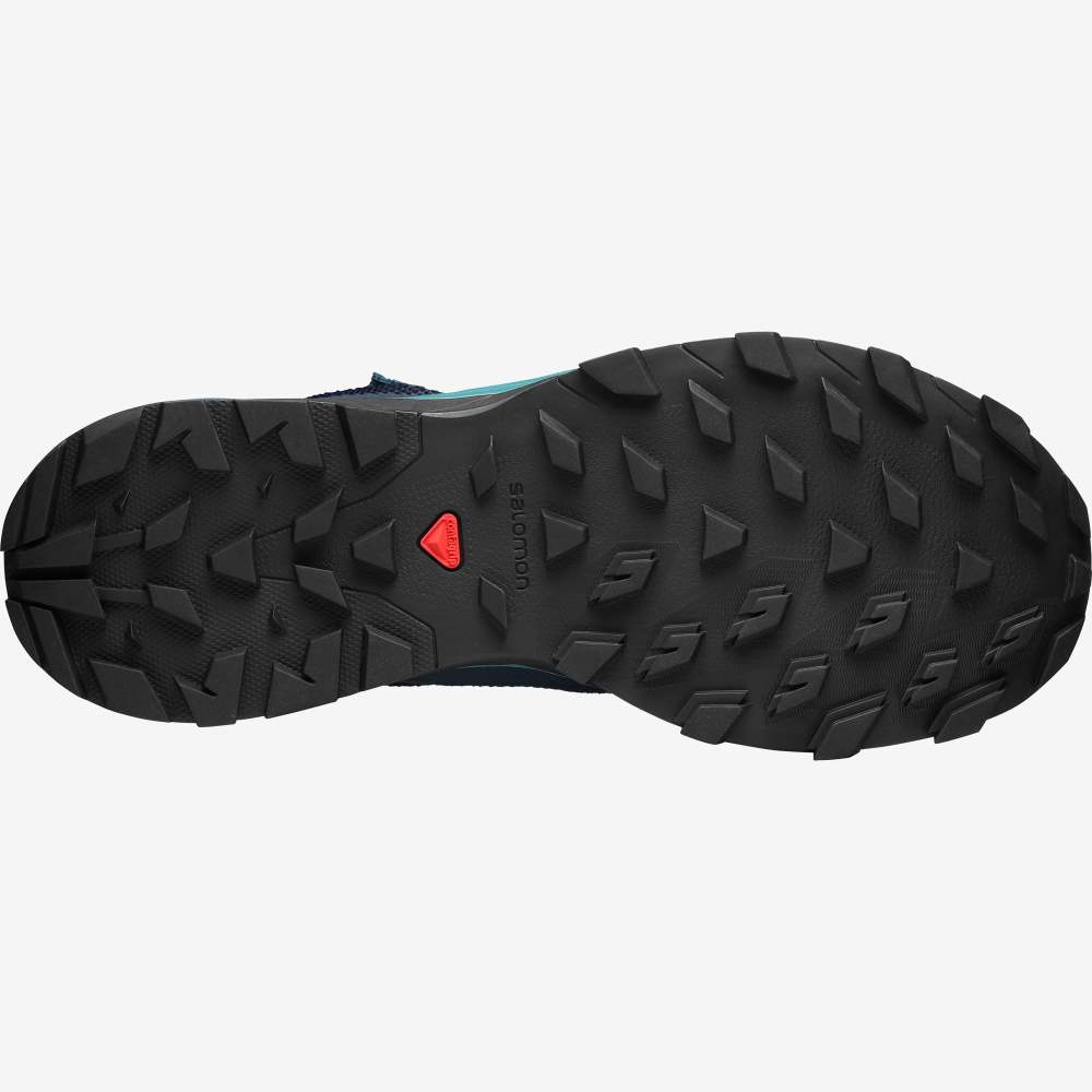 Navy Camo Salomon Outline Mid Gore-Tex Women's Hiking Shoes | 094217ASX