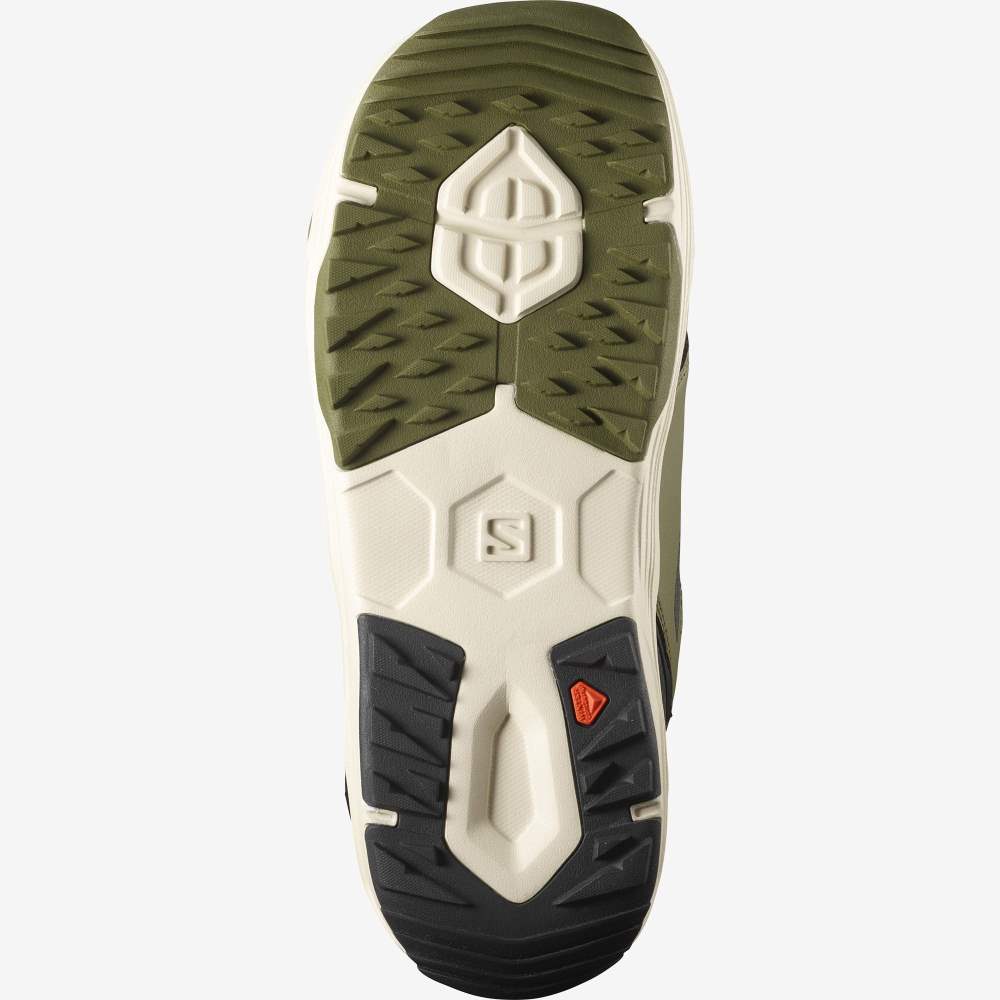 Olive Black Salomon Dialogue Dual Boa Men's Snow Boots | 765083UDF