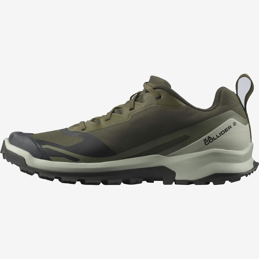 Olive Grey Salomon Xa Collider 2 Men's Trail Running Shoes | 381205SLM