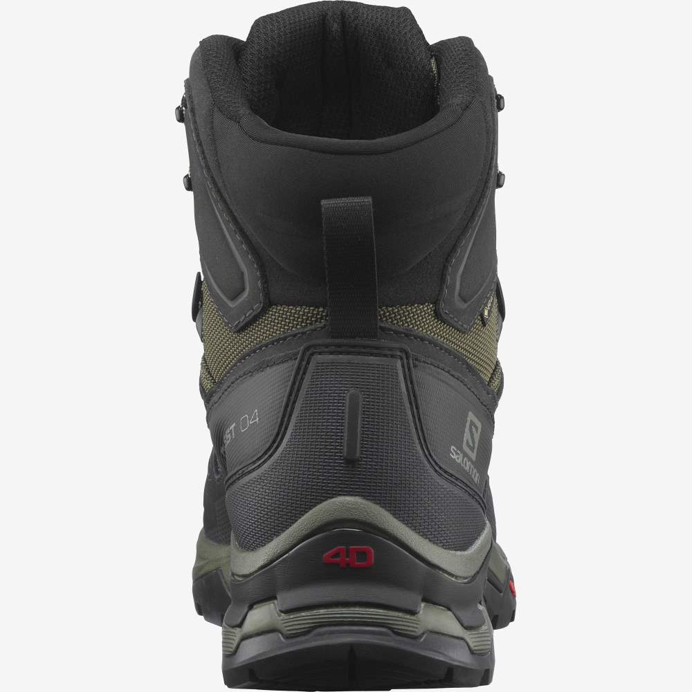 Olive Salomon Quest 4 Gore-Tex Men's Hiking Shoes | 804512MAO