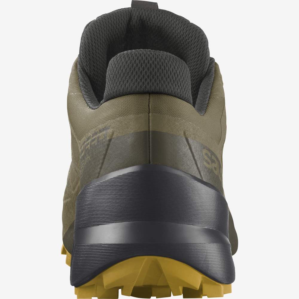 Olive Salomon Speedcross 5 Gore-Tex Men's Trail Running Shoes | 095432EGI