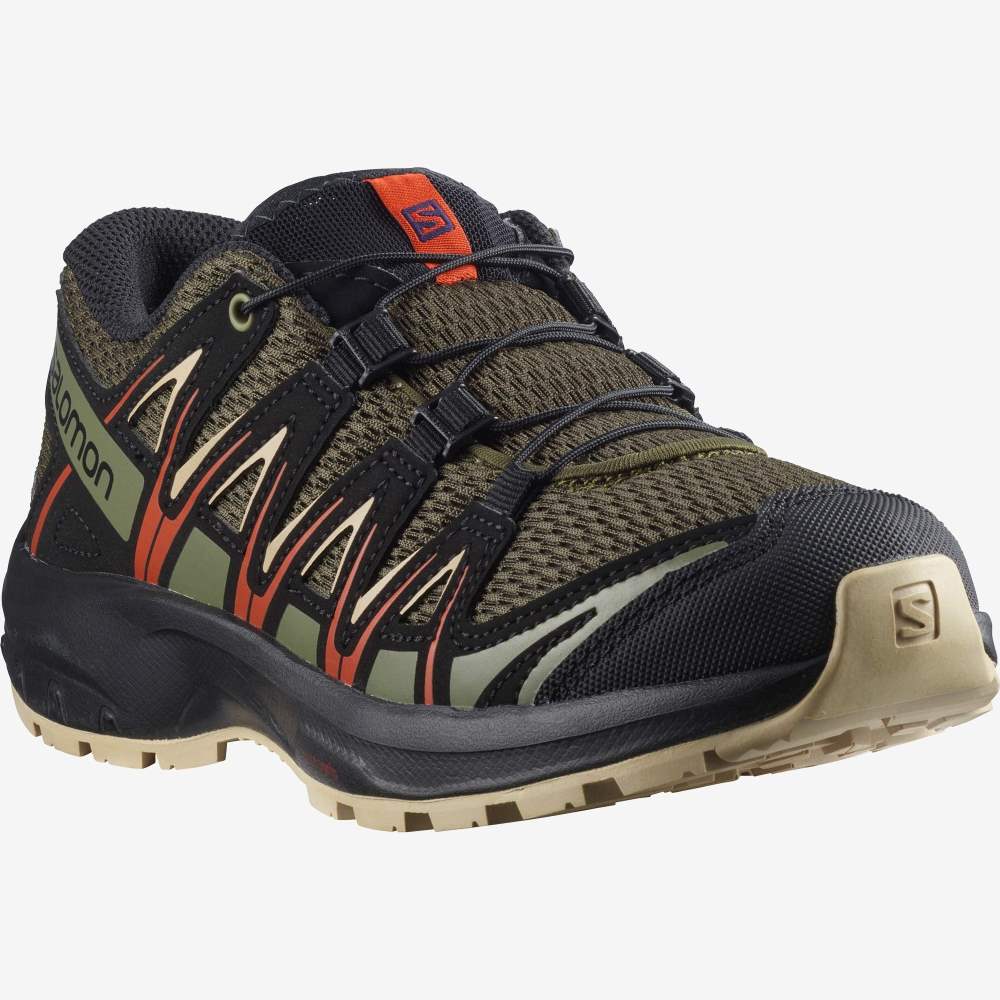 Olive Salomon Xa Pro 3d J Kids' Hiking Shoes | 710352LAU