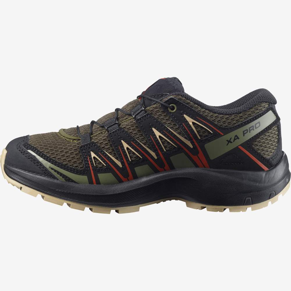 Olive Salomon Xa Pro 3d J Kids' Hiking Shoes | 710352LAU