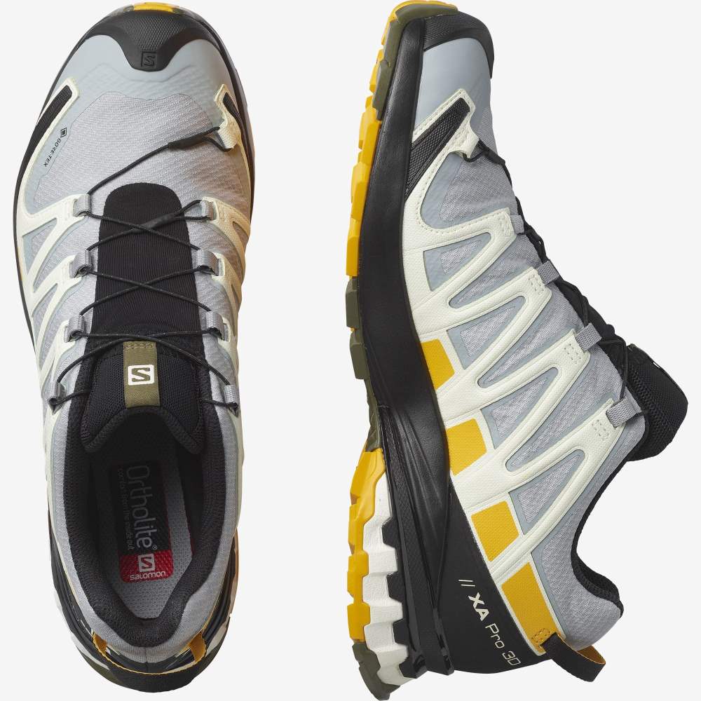 Olive Salomon Xa Pro 3d V8 Gore-Tex Men's Hiking Shoes | 682735DMN