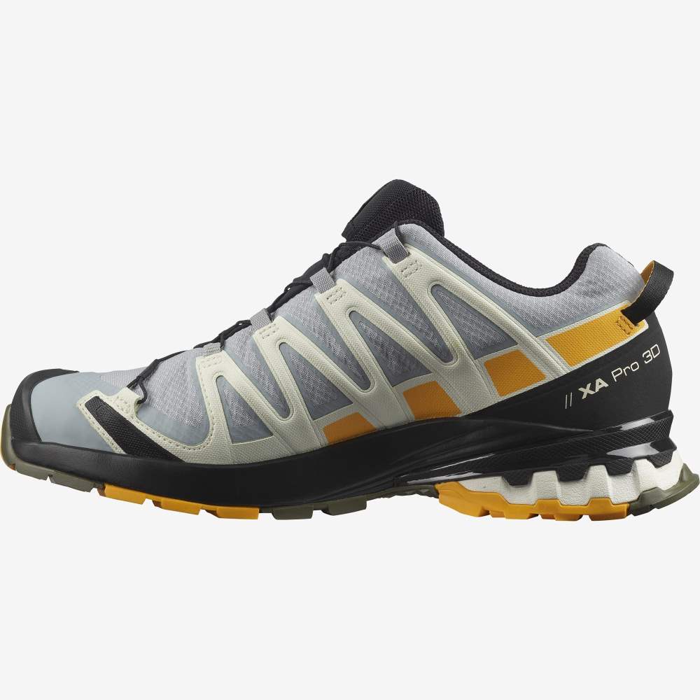 Olive Salomon Xa Pro 3d V8 Gore-Tex Men's Hiking Shoes | 682735DMN