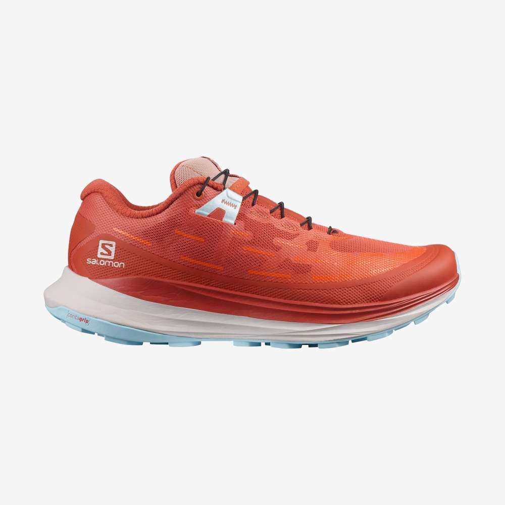 Orange Blue Salomon Ultra Glide Women\'s Trail Running Shoes | 530174YRG