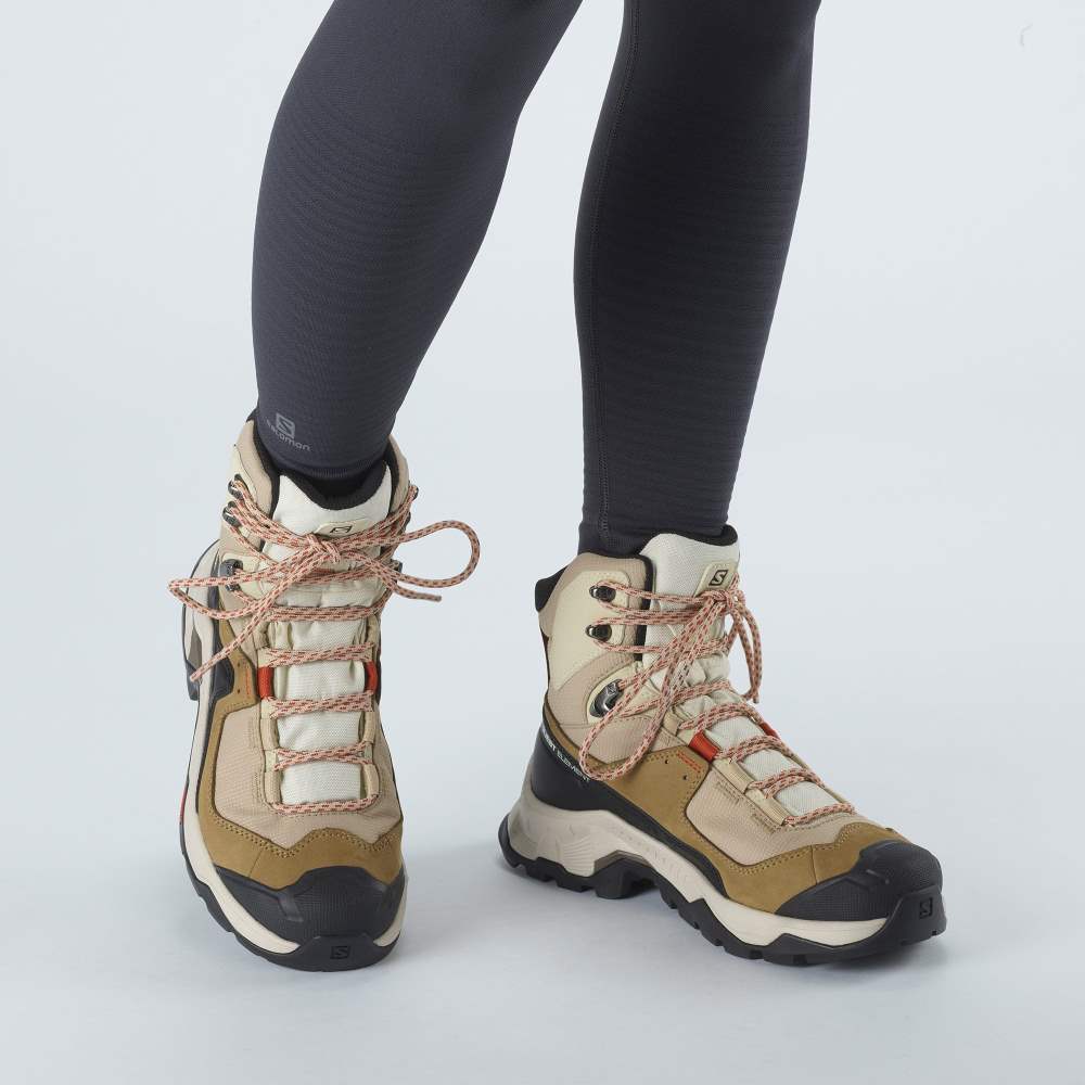 Orange Salomon Quest Element Gore-Tex Women's Hiking Shoes | 254719CZJ